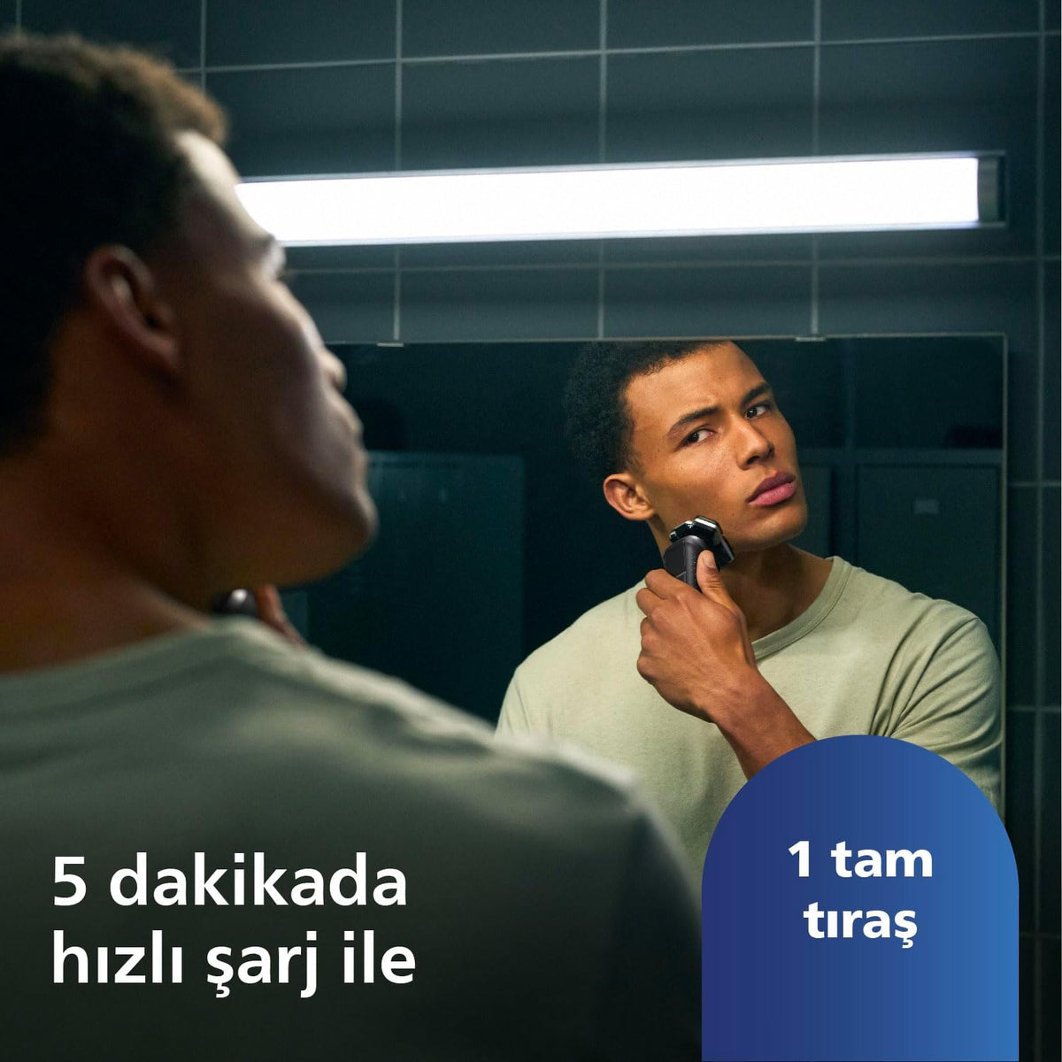 Philips 5000 Serisi Tıraş Makinesi, Sinekkaydı Tıraş, Skin IQ Teknolojisi, Islak ve Kuru Kullanım, Hassas Düzeltici Başlık – S5887/10