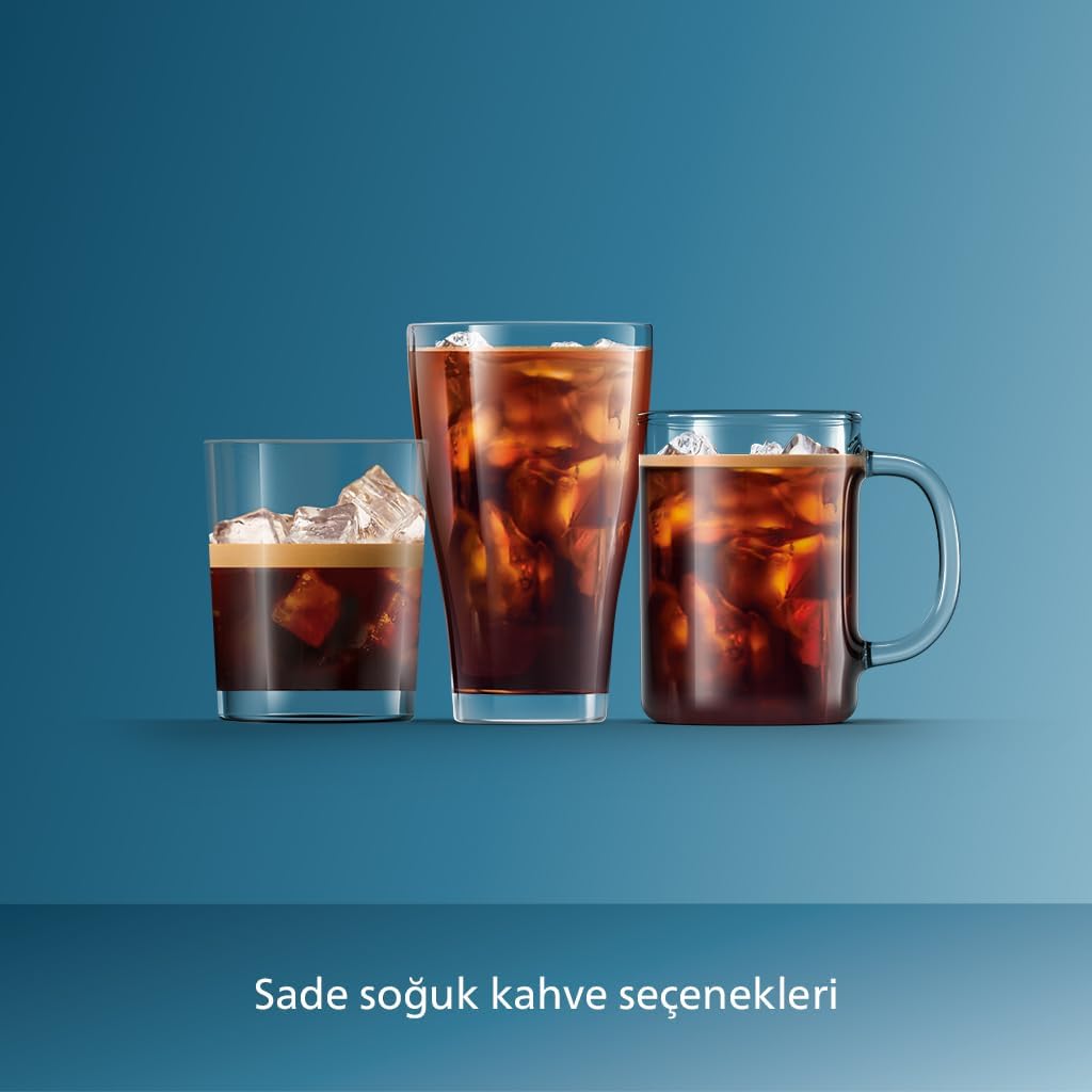 Philips 5500 Serisi LatteGo Tam Otomatik Espresso Makinesi, 20 Sıcak ve Soğuk İçecek, Renkli Dokunmatik Ekran, SilentBrew Teknolojisi (EP5543/90)