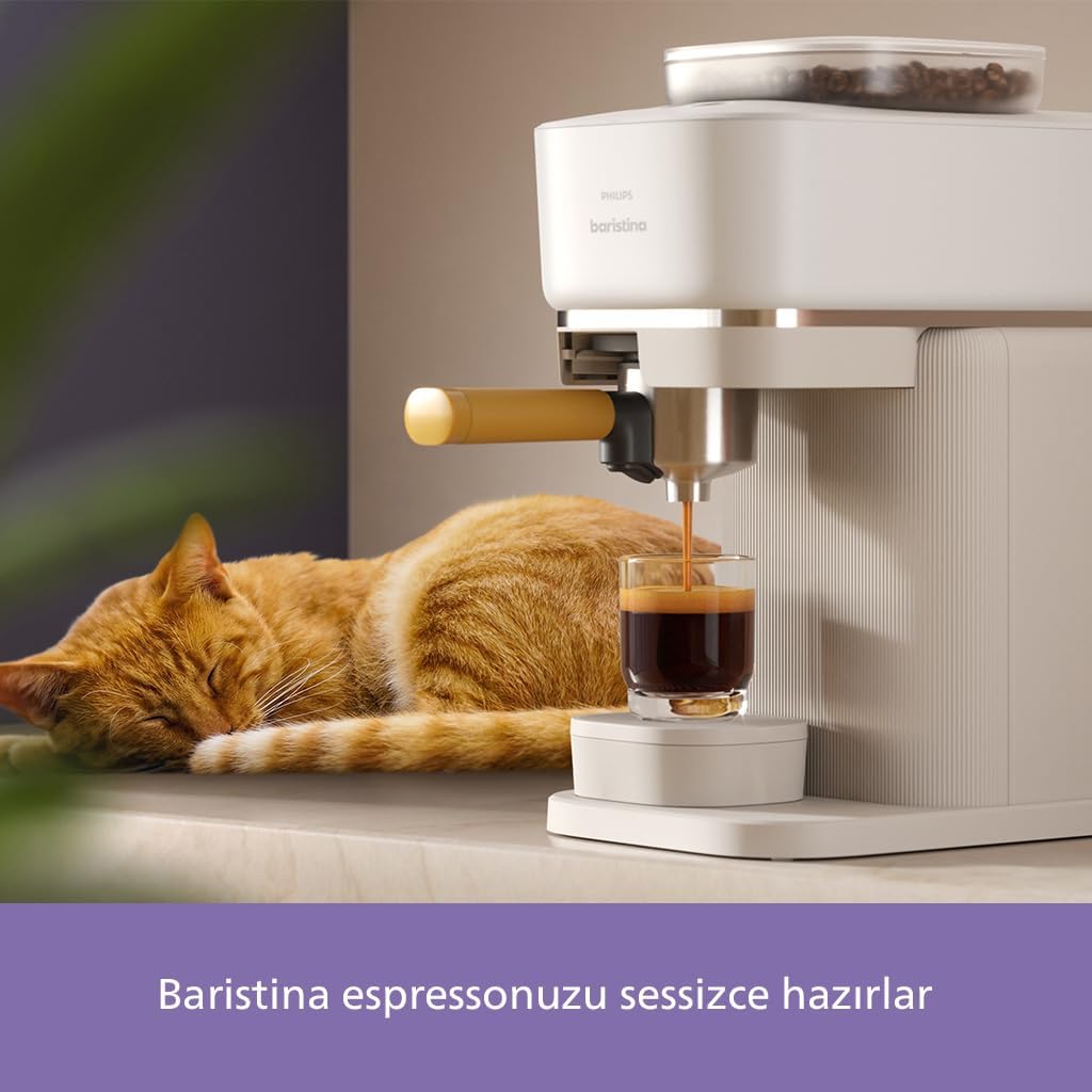 Philips 5500 Serisi LatteGo Tam Otomatik Espresso Makinesi, 20 Sıcak ve Soğuk İçecek, Renkli Dokunmatik Ekran, SilentBrew Teknolojisi (EP5543/90)