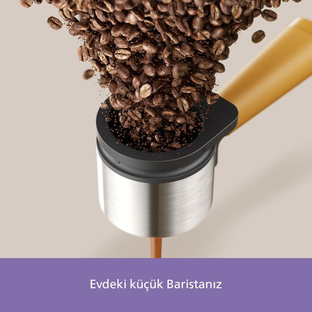 Philips 5500 Serisi LatteGo Tam Otomatik Espresso Makinesi, 20 Sıcak ve Soğuk İçecek, Renkli Dokunmatik Ekran, SilentBrew Teknolojisi (EP5543/90)
