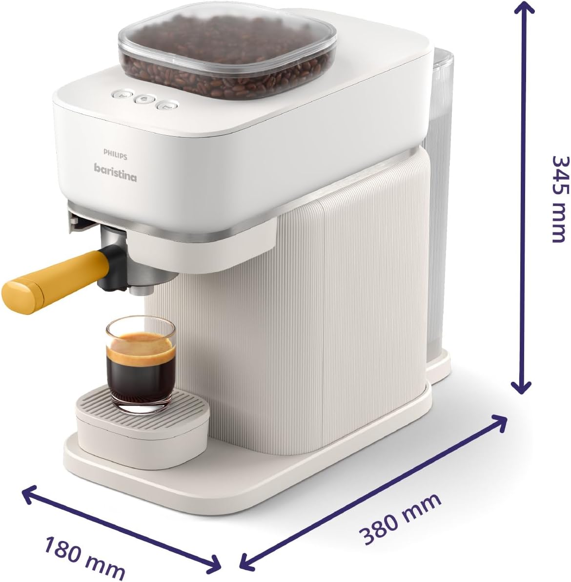 Philips 5500 Serisi LatteGo Tam Otomatik Espresso Makinesi, 20 Sıcak ve Soğuk İçecek, Renkli Dokunmatik Ekran, SilentBrew Teknolojisi (EP5543/90)