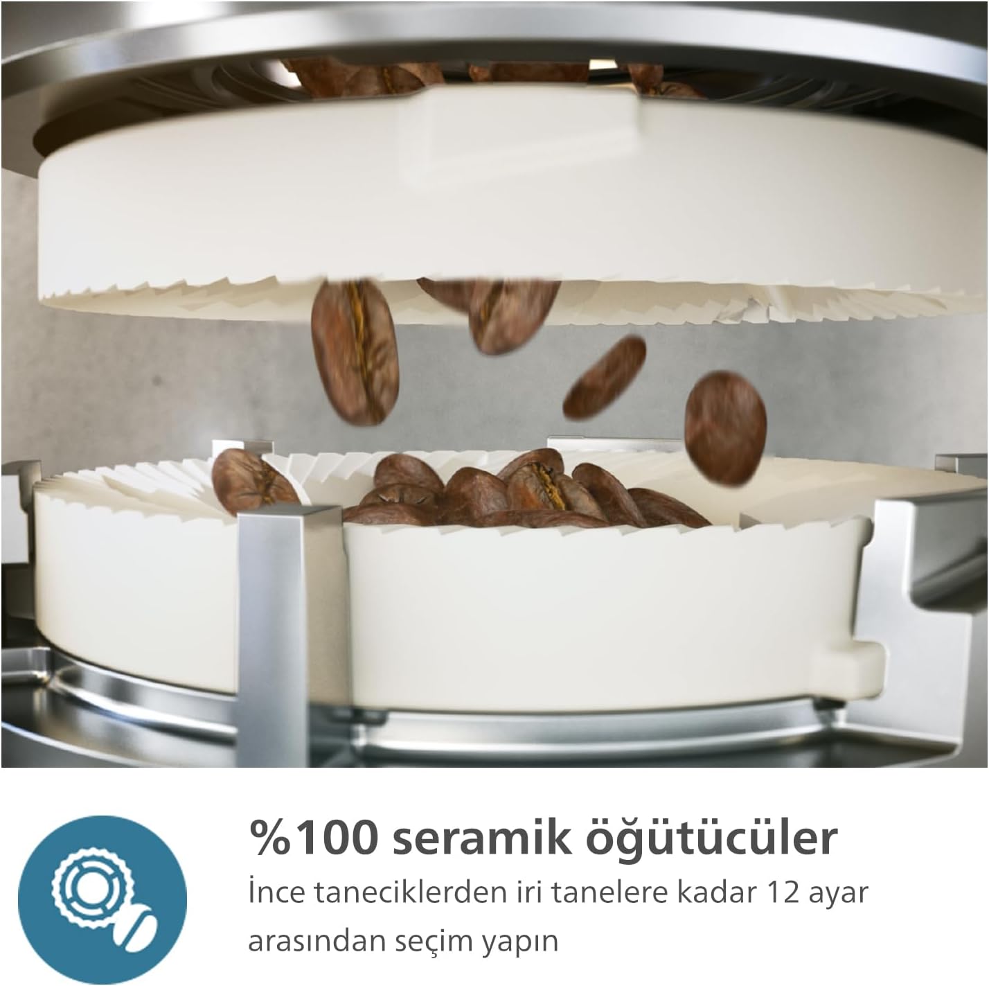 Philips 5500 Serisi LatteGo Tam Otomatik Espresso Makinesi, 20 Sıcak ve Soğuk İçecek, Renkli Dokunmatik Ekran, SilentBrew Teknolojisi (EP5543/90)