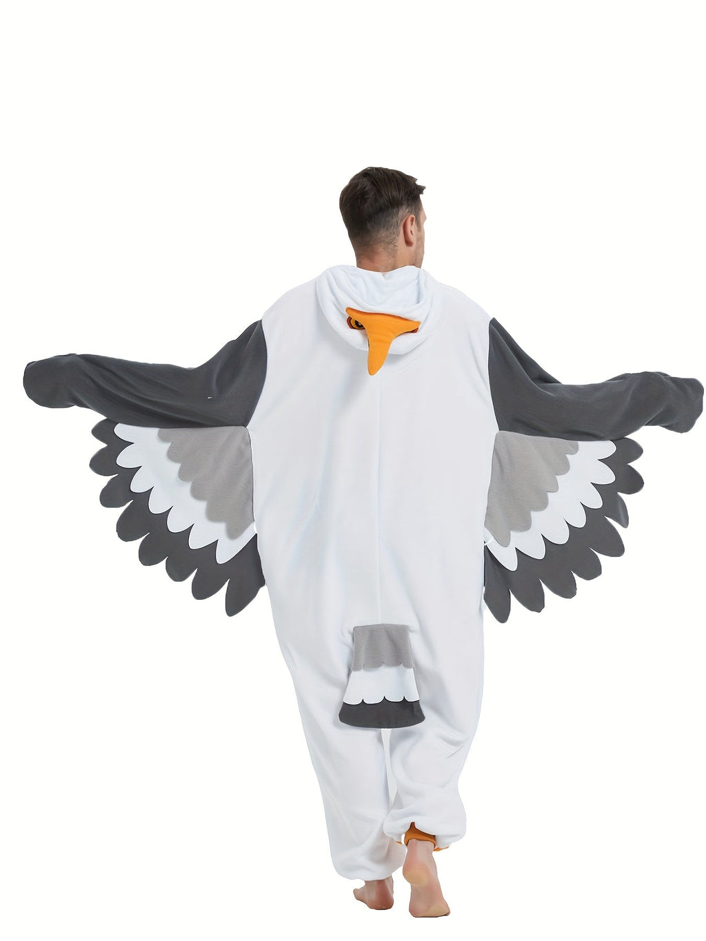 Seagull Cartoon Fleece Onesie Robe
