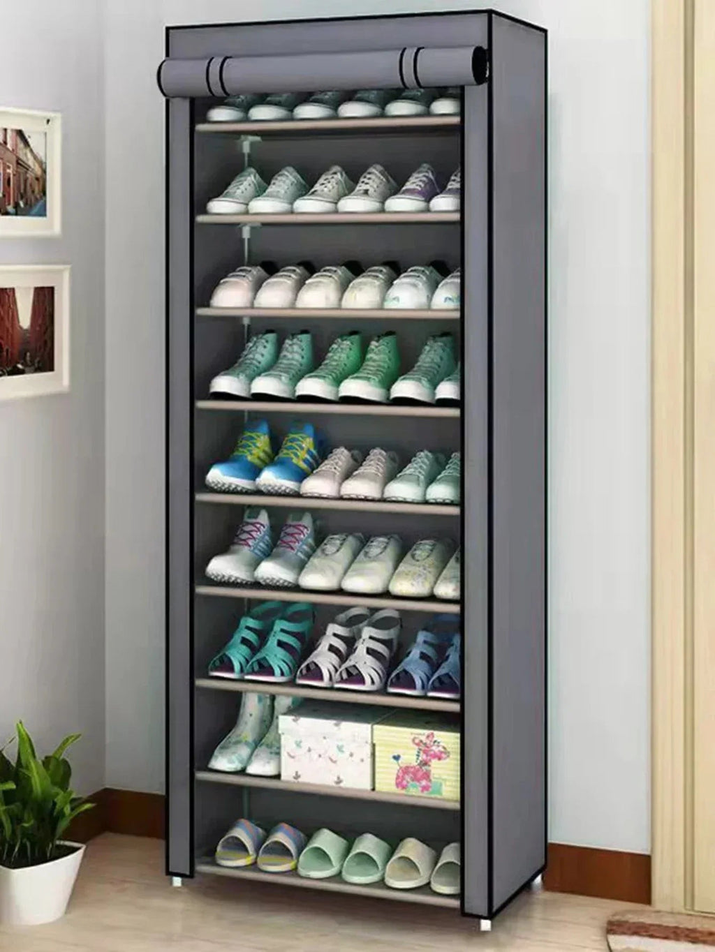 Shoe Rack Organizer Dustproof Shoe Cabinet Multilayer