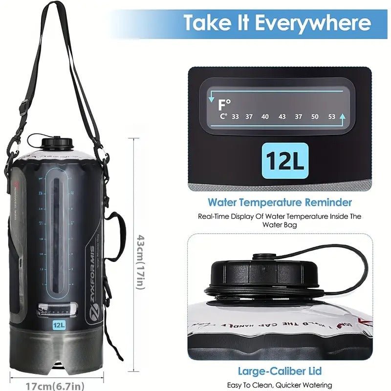 Shower Bag with Foot Pump