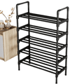 Simple Shoe Rack – Space-Saving Black Shoe Shelf(5Layers)