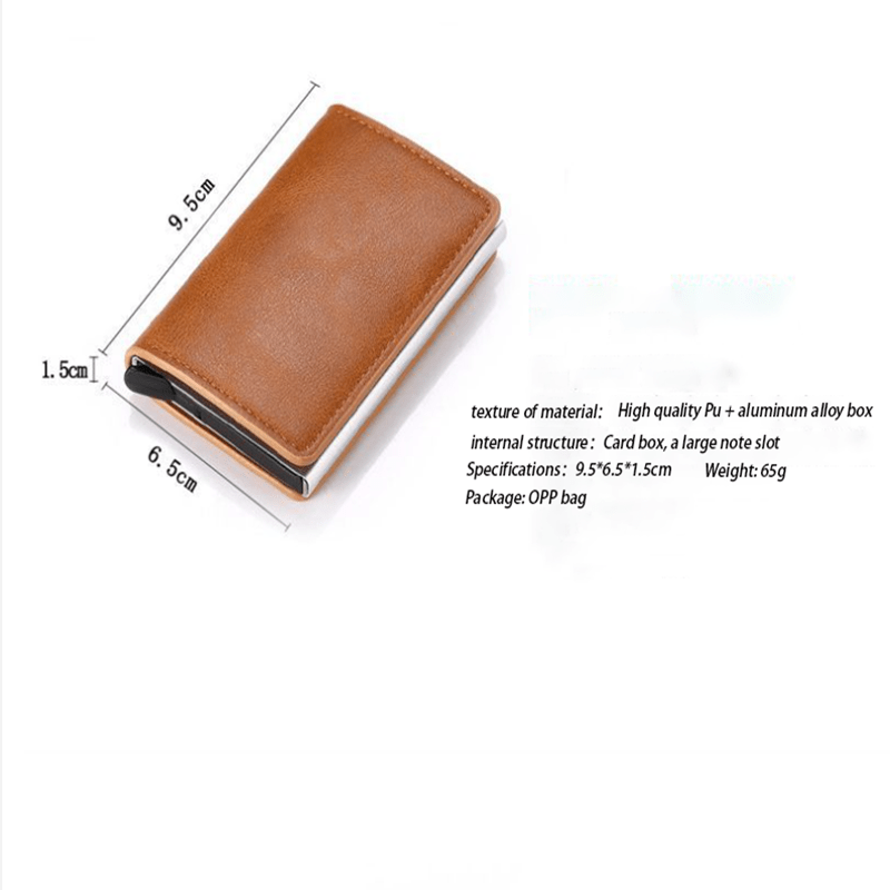 Smart Aluminum Alloy Mini Wallet for Men and Women