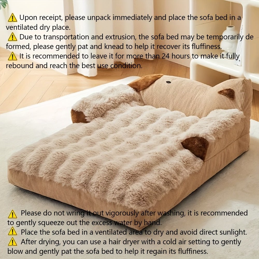 Soft Indoor Pet Couch for Dogs and Cats