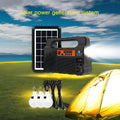 Solar LED Camping Spotlight Power System
