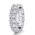 Sterling Silver Ring with High Carbon Diamond Simulant