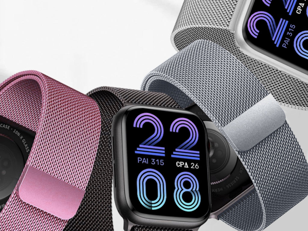 Techancy Faixa Metálica Magnética Cinzenta KC2123, Faixa De Substituição, Compatível Com Apple Watch Series: 38mm/40mm/41mm,