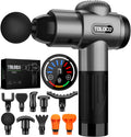 TOLOCO Massage Gun Deep Tissue Back Massager for Athletes with 10 Massage Heads Electric Muscle Percussion Massager for Any Pain Relief FSA and HSA Eligible Grey