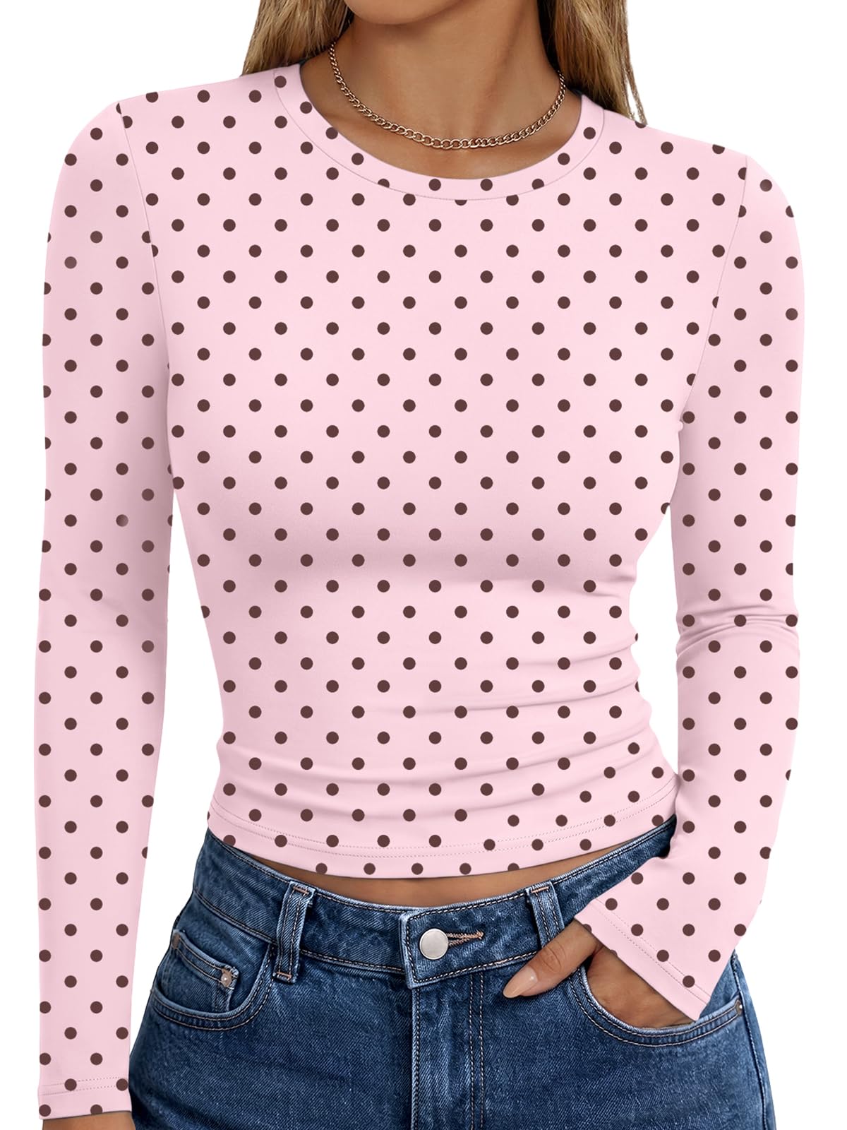 Trendy Queen Womens Long Sleeve T Shirts Fall Fashion Basic Y2K Tops 2026