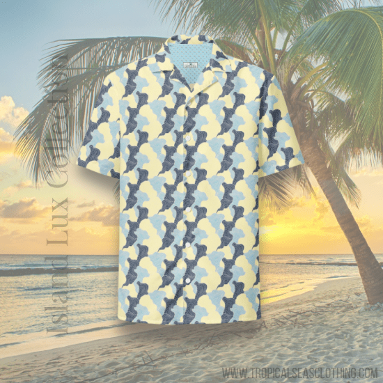 Tropical Swirl button shirt