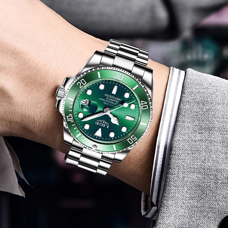 Waterproof Quartz Three Hand Watch