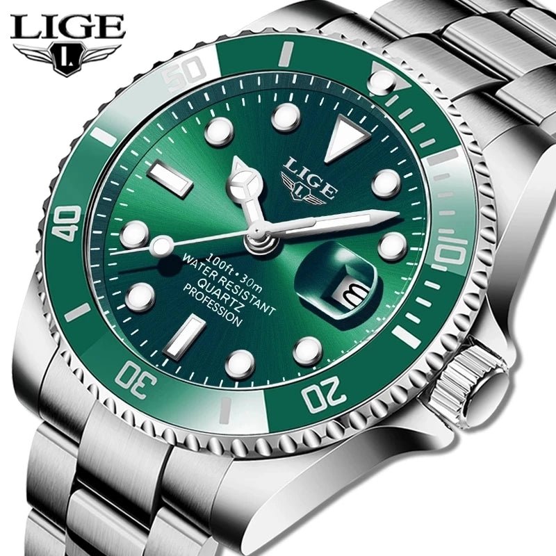 Waterproof Quartz Three Hand Watch