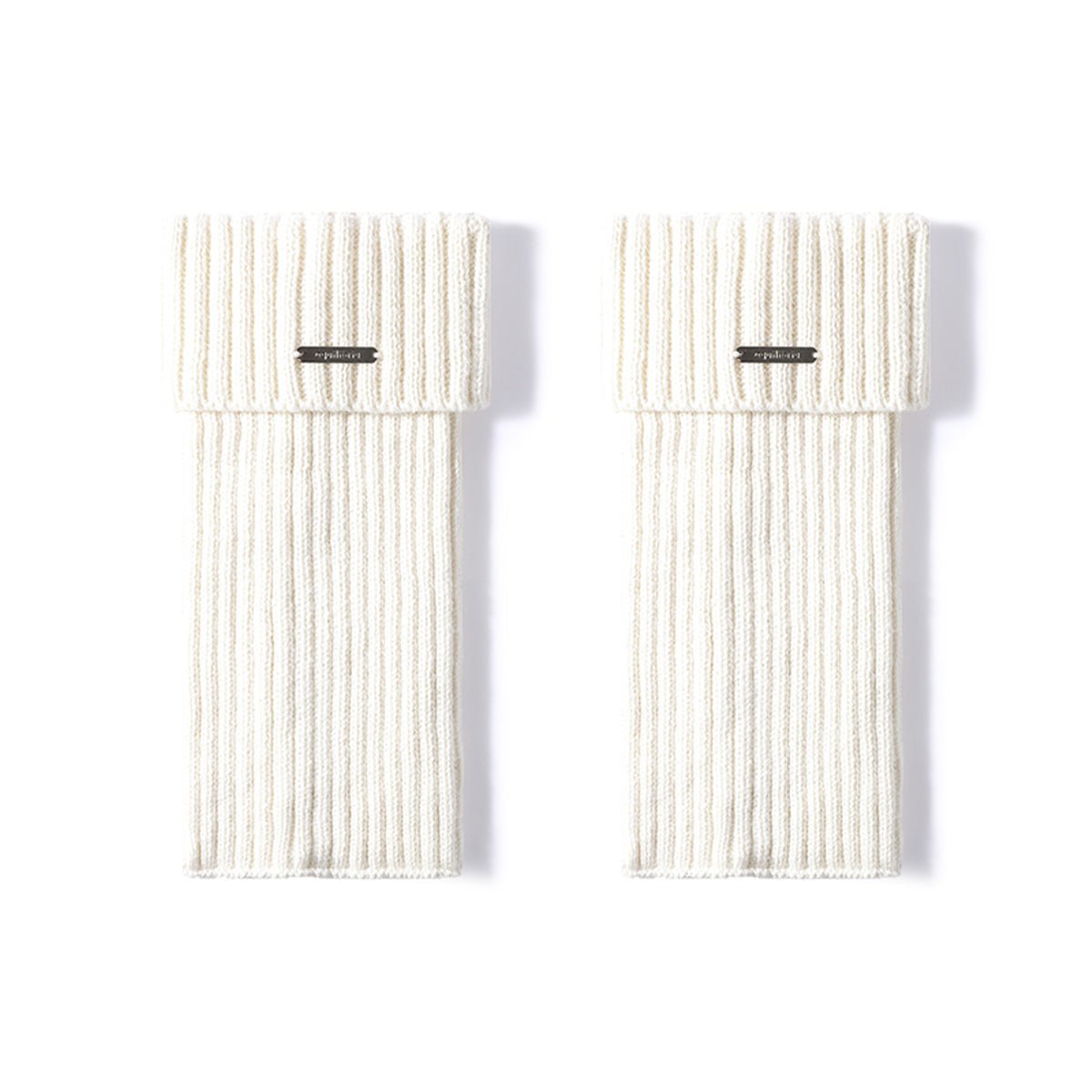 Women's 30cm Cuffed Ribbed Leg Warmers – Autumn & Winter 2-Pair Set