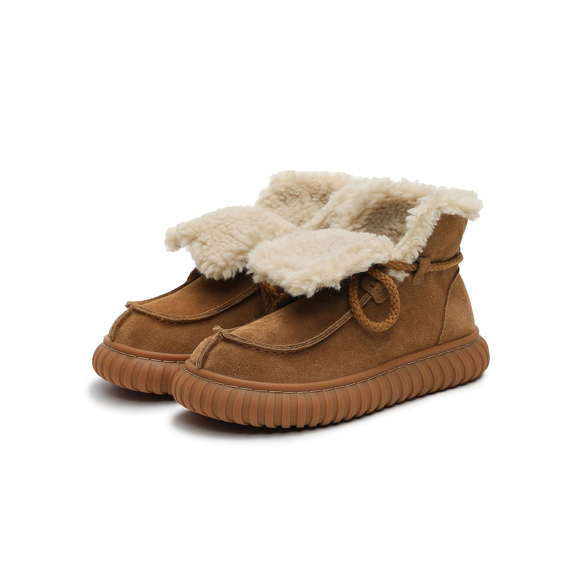 Women's Suede Shearling Winter Boots