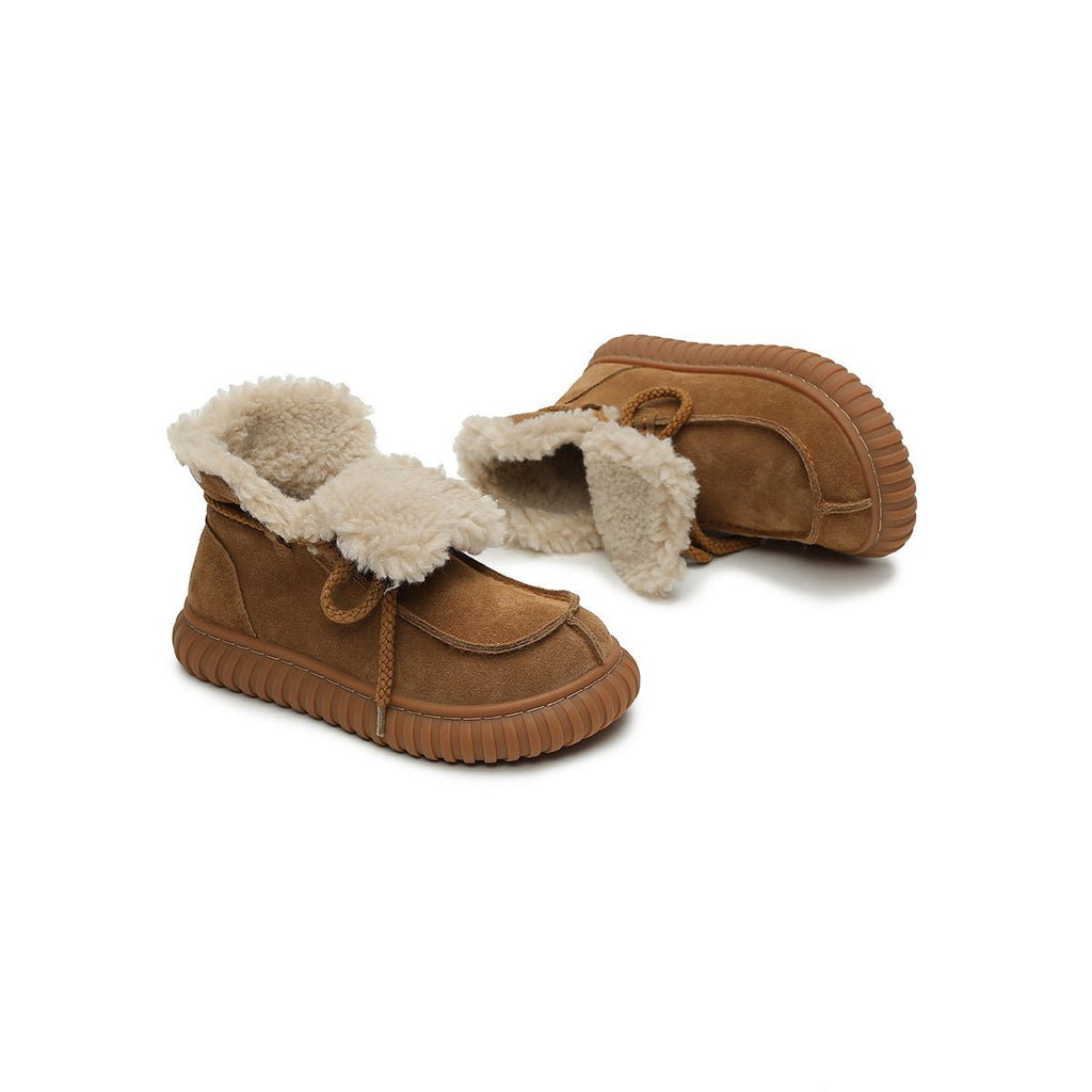 Women's Suede Shearling Winter Boots
