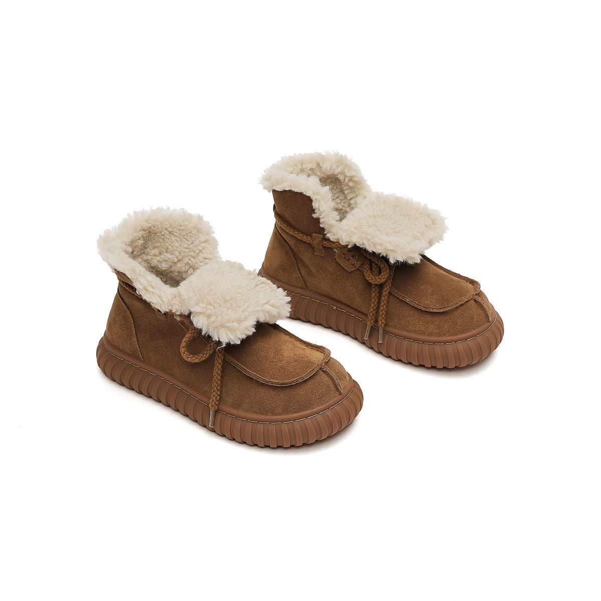Women's Suede Shearling Winter Boots